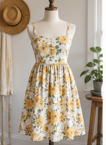 Sun Dress, $69.99, at Grannys Attic